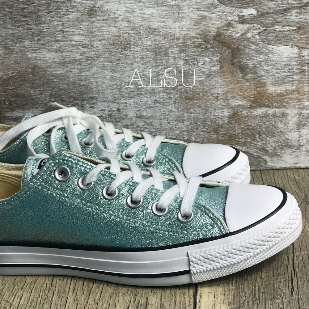 Converse Adult Vulc Ctas OX Glitter Light Blue W - Picture 5 of 7